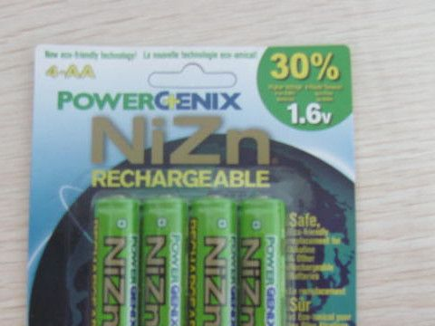 7号AAA美国POWERGENIX镍锌1.6V 900MWH高电压可充电电池玩具航模