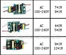 12*1W 球泡灯电源,高效率,高功率因数