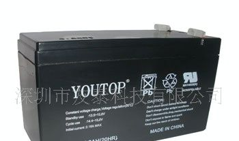 厂家供应报警器专用蓄电池,铅酸蓄电池12V7.2AH,欢迎采购蓄电池