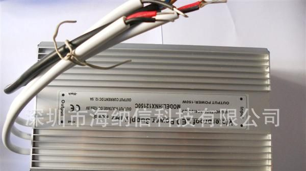 过CE,RHOS认证12V 24V 150W LED驱动电源