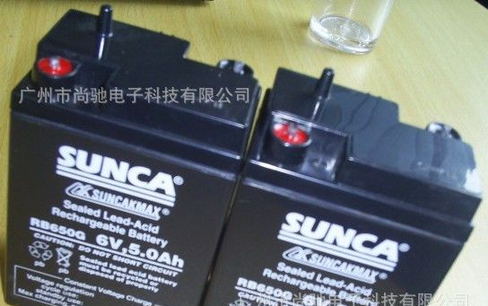 现货新佳SUNCA RB650G 6V5AH应急灯/消防灯/电风扇专用蓄电池