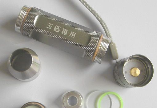 铝合金不锈钢CREE　T6　LED黄光照玉专用手电筒