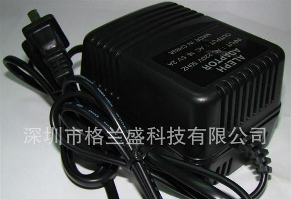 供16.5V2A 33W双线监控器电源 LED灯条驱动电源 开关电源适配器