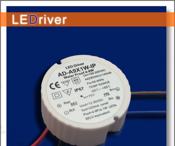 地埋灯电源 LED开关防水电源/LED防水恒流电源 3x1W IP65(图)