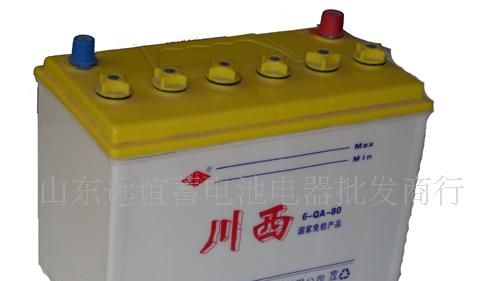 山东济宁批发汽车启动型6-QA-80AH  12V80AH蓄电池