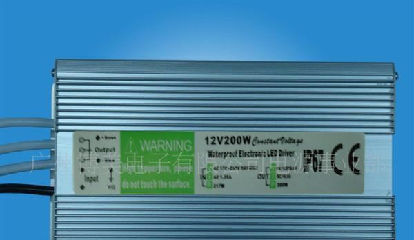 供应恒压12v/24v，200W防水电源