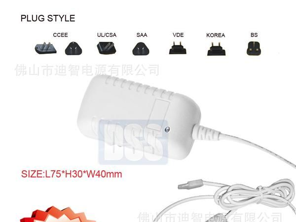 白色12V6W LED灯条 灯带电源适配器12V0.5A