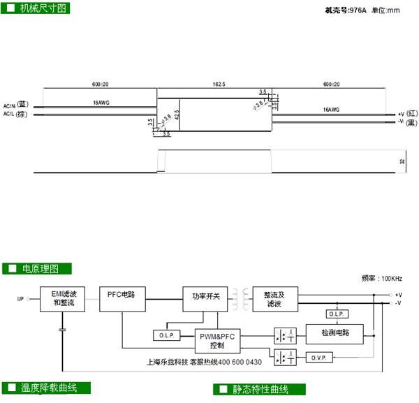 LPF-40-12 40W 12V3.34A明纬IP67高效防水LED电源【含税价】