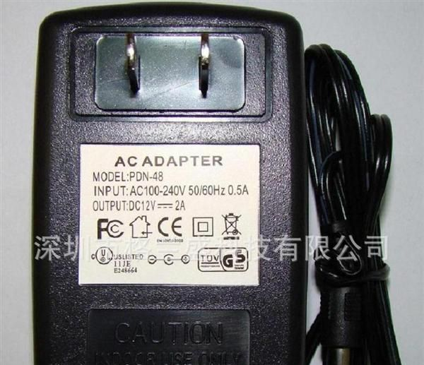 美规12V2A开关电源 数码产品专用电源 LED灯带电源