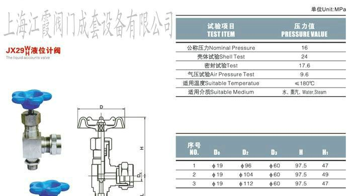 供应JX29W液位计阀