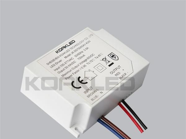 金橡高品质塑胶外壳40W 过CE/UL安规认证 LED防水驱动电源
