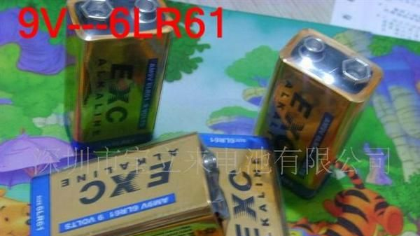 供应高功率高容量9V干电池