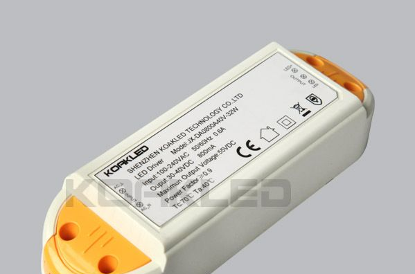 金橡电源出品32W LED筒灯外置电源 过CE安规认证