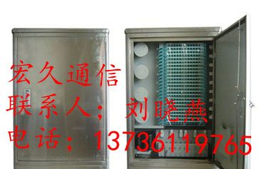 供应不锈钢144芯光缆交接箱宏久通信144芯不锈钢光交箱