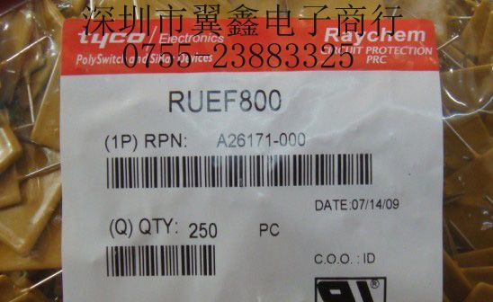 供应RUEF800自恢复保险丝