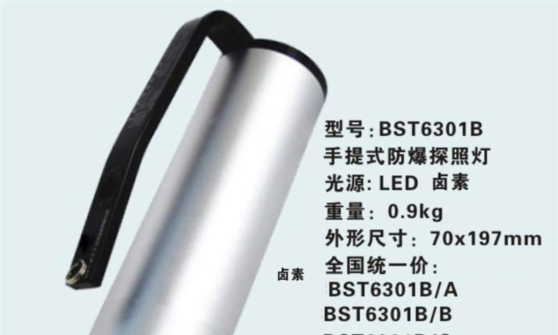 供应BST6301手提式防爆探照灯