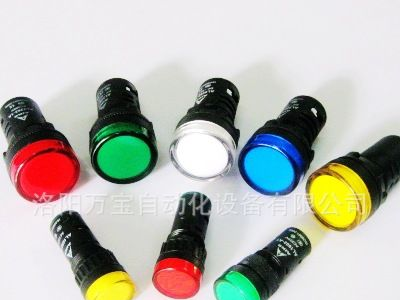AIKS 爱克斯方形按钮 AS1601F-11D 白色带灯12V 24V 220V 380...