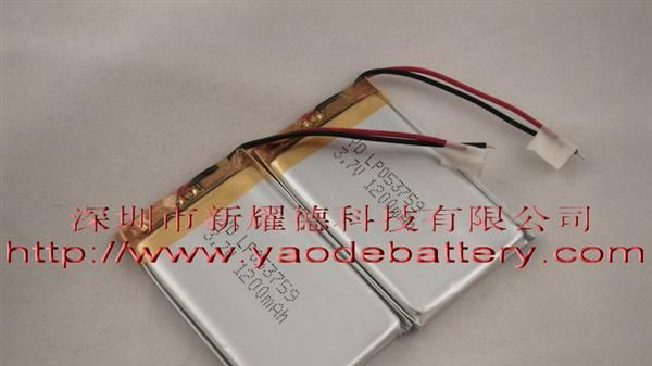 3.7V 【LED<font color=red>锂电池</font>】带精工保护板1300毫安<f