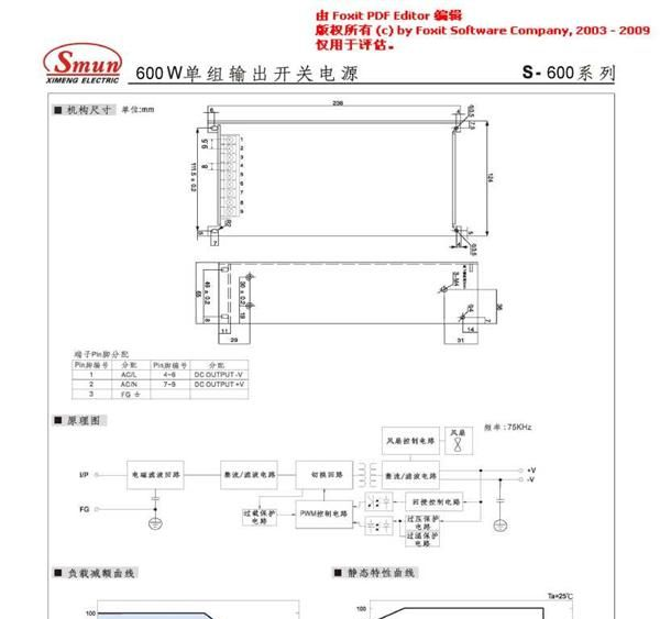供应S型单路输出24V25A开关<font color=red>电源</font> 防潮 防爆 <f
