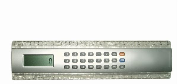 现货  JS-9863    20CM尺子计算器   不带太阳能尺子计算器