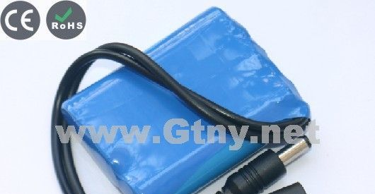 广州18650锂<font color=red>充电电池</font>组_12V直流 1800mah