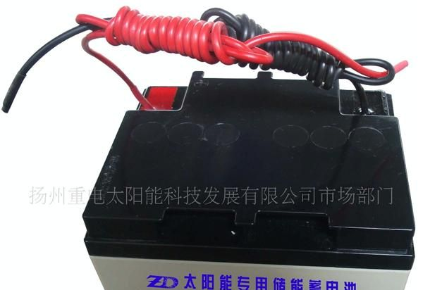 扬州重电太阳能蓄<font color=red>电池</font>(胶体)ZD-12V-38AH
