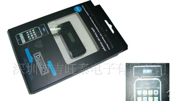 供应iPhone 4/3GS车载调频发射器,FM发射器,迷你手机免提发射器