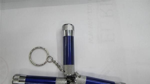 JS-3383    带纹LED电筒 5灯电筒 钥匙灯 LED照明灯