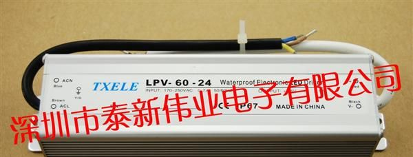 厂家供应5V   60W防水<font color=red>电源</font>  <font col