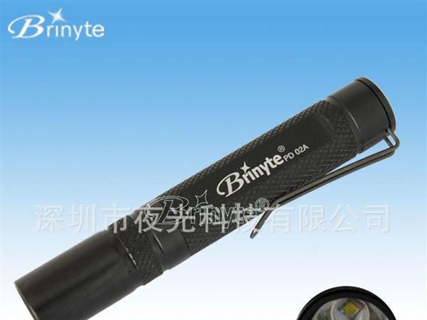 Brinyte PD02A带夹子 CREE Q5 小巧 小巧LED手电筒