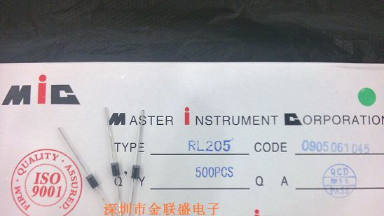 【整流二极管】RL204 RL205 DO-15 只做原装MIC品牌现货