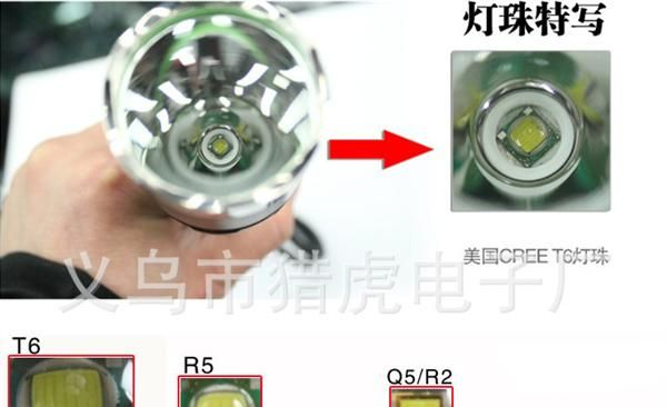 厂家直销铝合金X8 T6 1000流明户外 打猎 强光 远射 聚光 手电筒