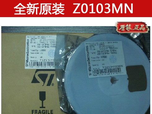 ST意法 端双向可控硅开关元件 Z0103MN，SOT223，全新原装