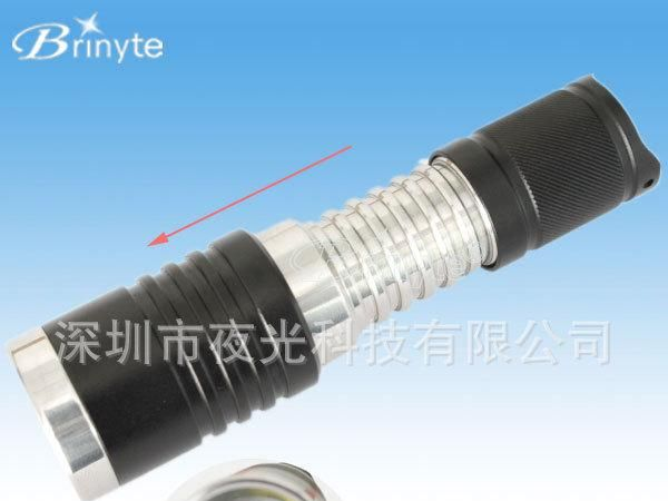 Brinyte N6E 三档 CREE T6 变焦手电  携带方便