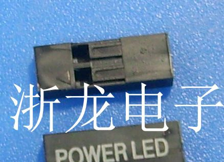 TJC8-1*2P印SLEEP LED胶壳,杜邦2.54印字插头,电脑连接器