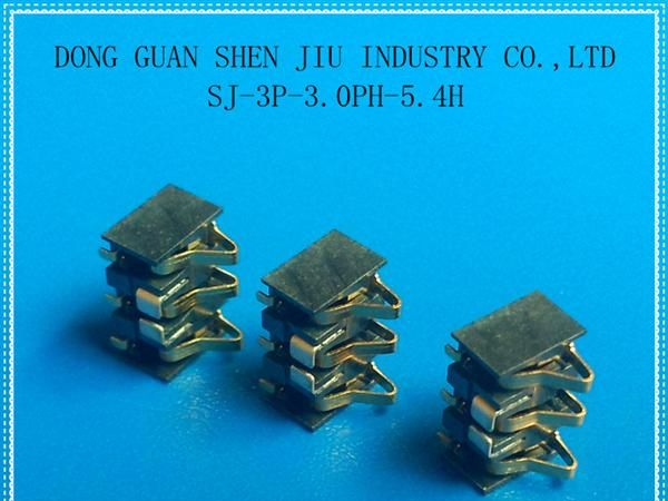 广东3P电池连接器、3PIN电池座：SJ-3P-3.0PH-5.4H 量大可优惠