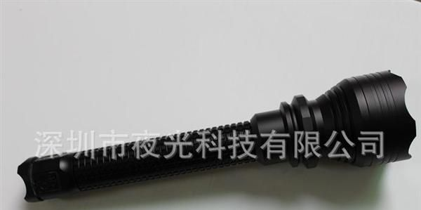 Brinyte D8黑色长筒 五灯五档cree Q5白光 铝合金 大功率手电筒