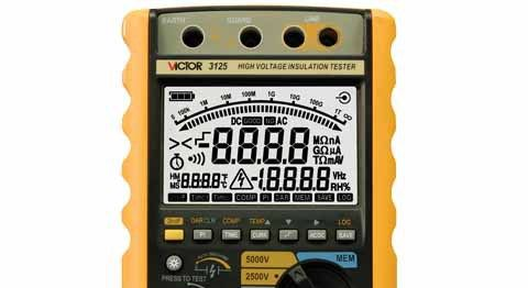 绝缘电阻测试仪VICTOR 3125 VC3125绝缘计 兆欧表