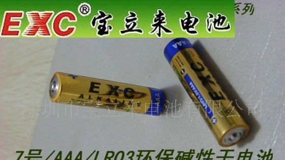 供应高品质环保无汞LR03<font color=red>碱性电池</font>(图)