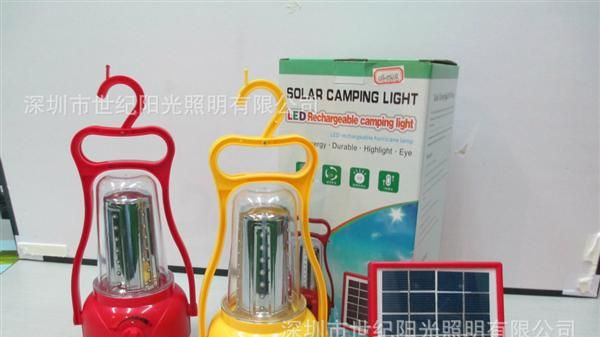 35LED灯<font color=red>铅酸电池</font>太阳能野营灯营地灯太阳能手提灯