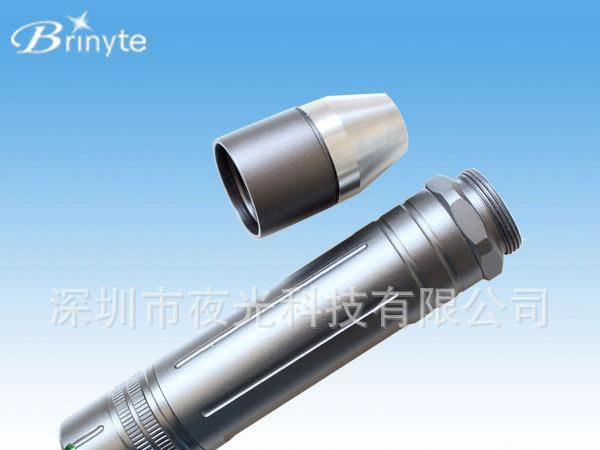 玉石专用手电筒 Brinyte PD07不锈钢尖头 CREE Q5-5D黄光
