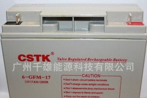 CSTK 12V17AH ups不间断电源 铅酸免维护蓄电池 山特蓄电池