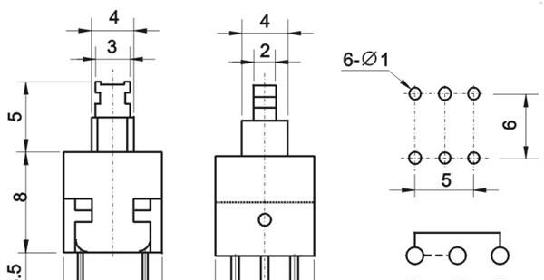 供应7X7双排无锁开关、单排自锁开关、各种（按键开关）