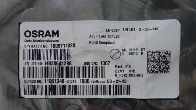 供应OSRAM大功率 汽车灯珠 LYG6SP LAG6SP 汽车转向灯LED灯珠