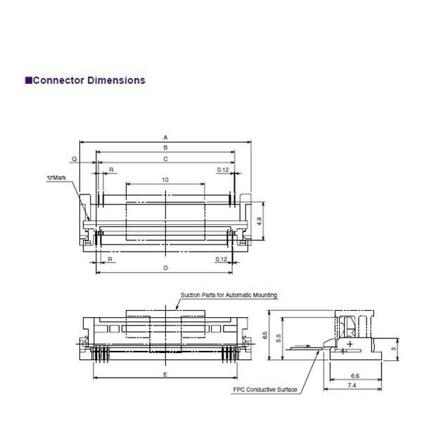 广濑连接器FH16M-80S-0.4SHW板对板连接器 基板对基板连接器