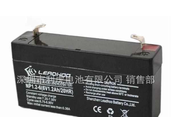供应6V1.2AH应急灯太阳能灯电子秤免维护蓄电池