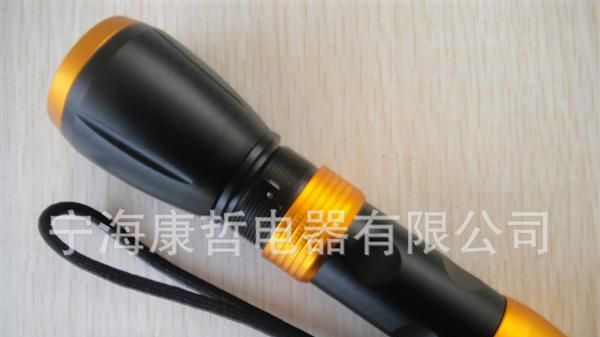 <font color=red>充电</font>LED铝合金手电筒/皮套手电筒/铝合金手电筒/KZ