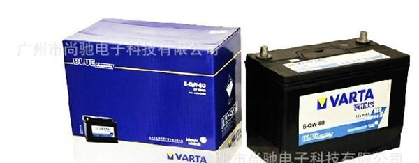 现货VARTA瓦尔塔6-QW-80L 12V80AH汽车/起重机/发电机/船舶蓄<font colo