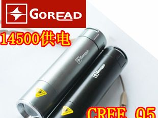 筒体强光调焦手电 14500供电/ CREE变焦调焦强光LE
