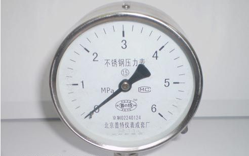供应普特YTF-100不锈钢压力表